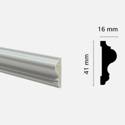 Молдинг з дюрополімеру GRANT DECO AD-005-1  (41 мм*16 мм) 2,4 м