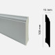 Плінтус з дюрополімеру GRANT DECO DSK-10015-1 (100 мм*15 мм) 2,4 м