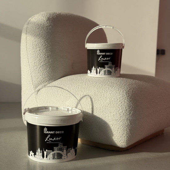 Тонкошарова криюча декоративна штукатурка Grant Deco Luxor “Gloss” з перламутрово-іскристим ефектом